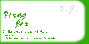 virag jex business card